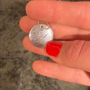 Tiffany notes alphabet disc charm